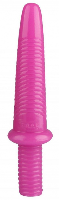 Розовый анальный стимулятор "Буравчик" - 31 см.