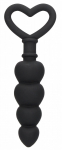 Черная анальная елочка Anal Love Beads - 15,3 см.