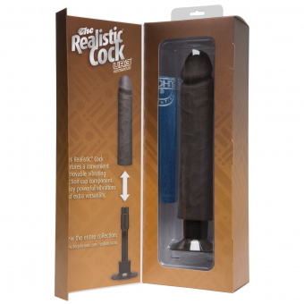   The Realistic Cock ULTRASKYN Without Balls Vibrating 10 - 29,2 .