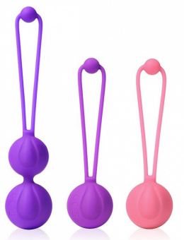 Набор из 3 разноцветных вагинальных шариков