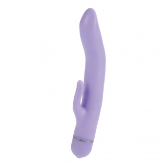 Фиолетовый вибратор Flexi Slider - 21 см.