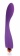 Фиолетовый фантазийный силиконовый вибромассажер - 19,5 см.