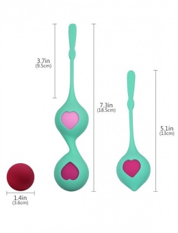 Набор из 4 вагинальных разновесных шариков Grace