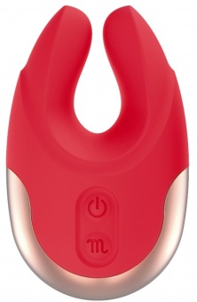Красный клиторальный стимулятор Lavish - 8,9 см.
