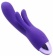 Фиолетовый вибратор INDULGENCE Rechargeable Frolic Bunny - 18,7 см.