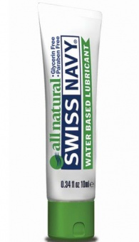   Swiss Navy All Natural Water Base Lubricant - 10 .
