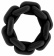 Чёрное эрекционное кольцо SONO №4
